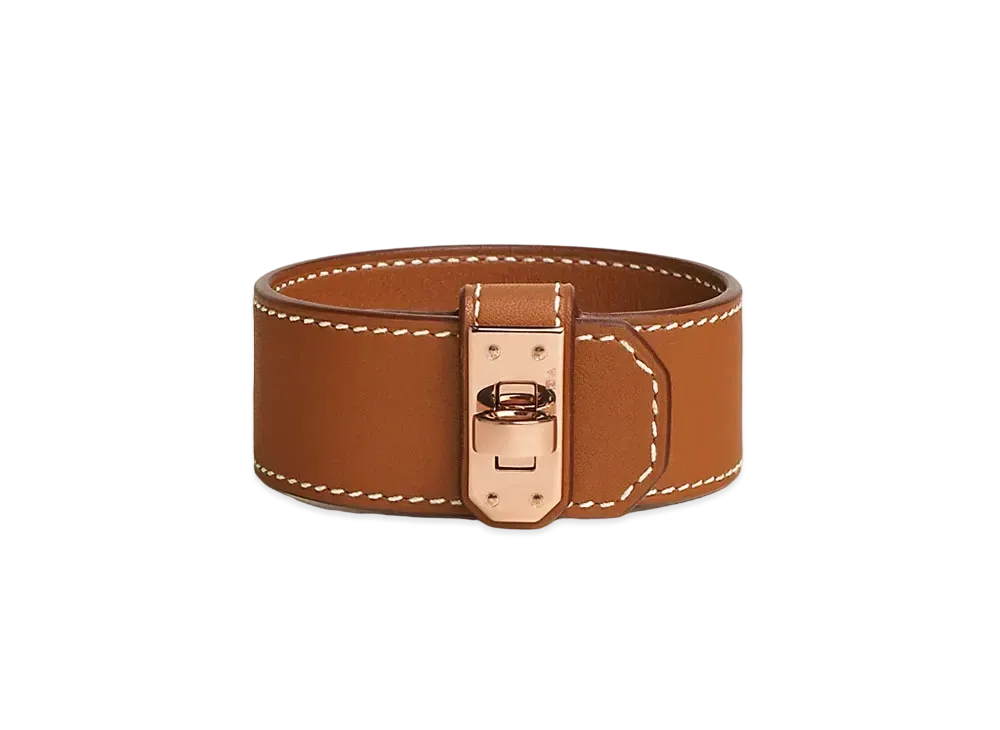 Hermes Kelly Twist Bracelet Small Model "Gold/Pink Gold"