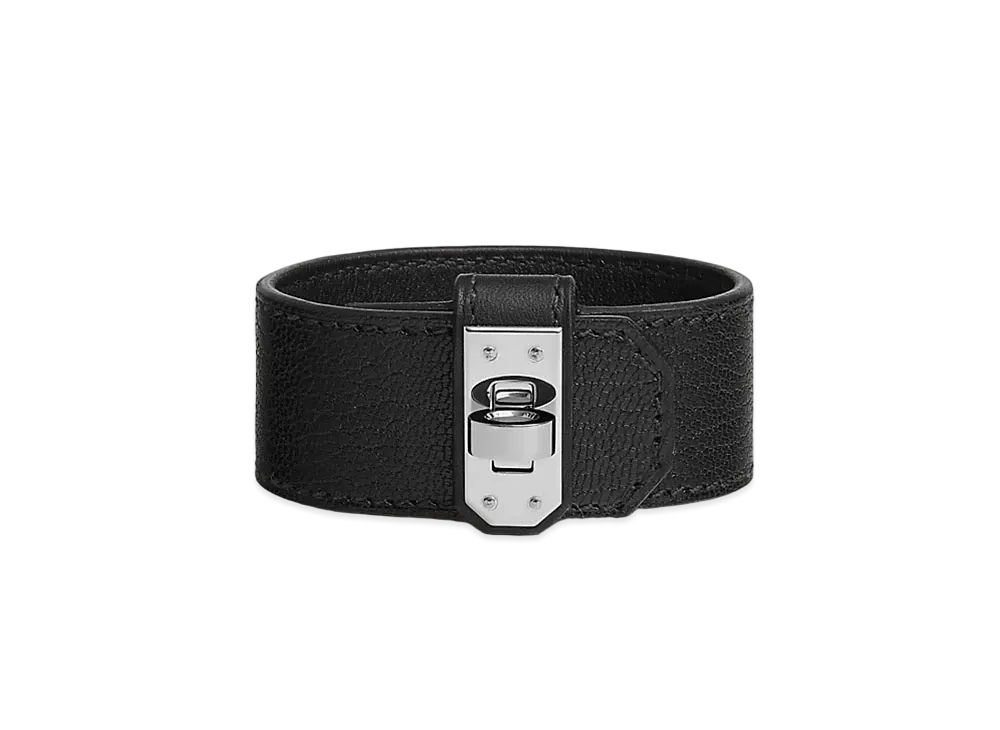 Hermes Kelly Twist Bracelet Small Model "Noir/Palladium"