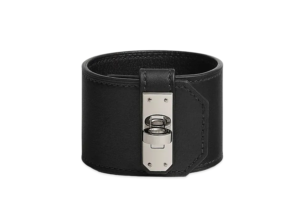 エルメス ケリー・ツイスト レザーブレスレット GM ヴォー・スウィフト