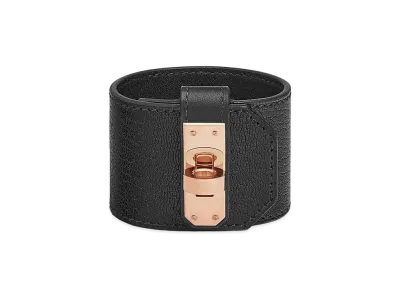 Hermes Kelly Twist Bracelet Large Model "Noir/Pink Gold"