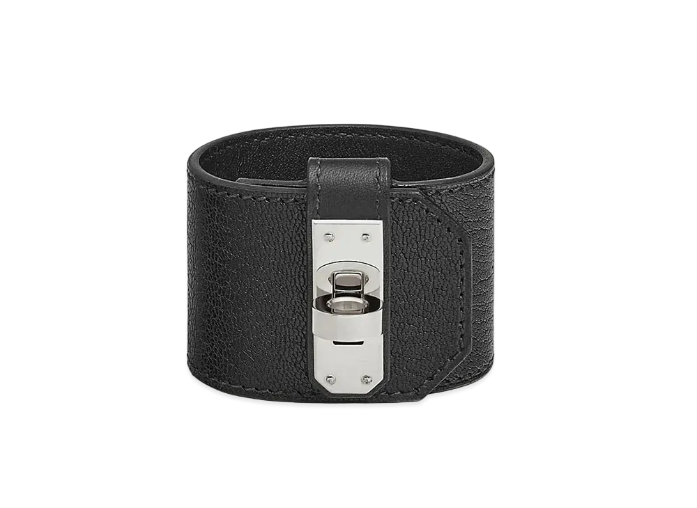 Hermes Kelly Twist Bracelet Large Model "Noir/Palladium"