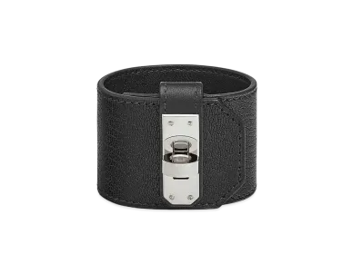 Hermes Kelly Twist Bracelet Large Model "Noir/Palladium"