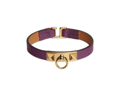 Hermes Rivale Mini Bracelet "Anemone/Gold"