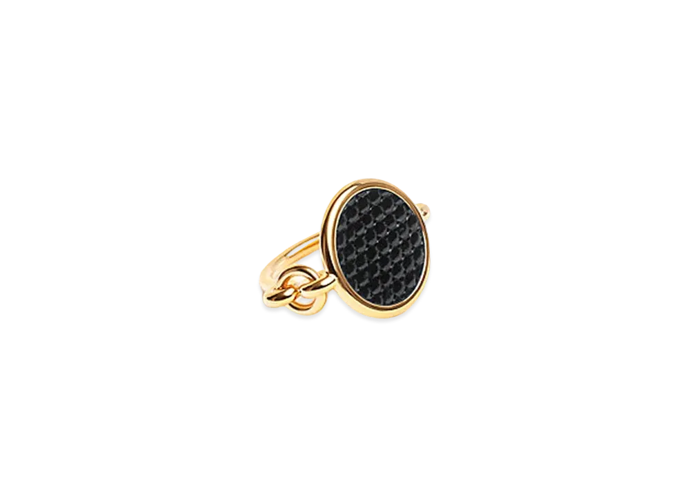 Hermes Heritage Equestre Ring Small Model "Noir/Gold"