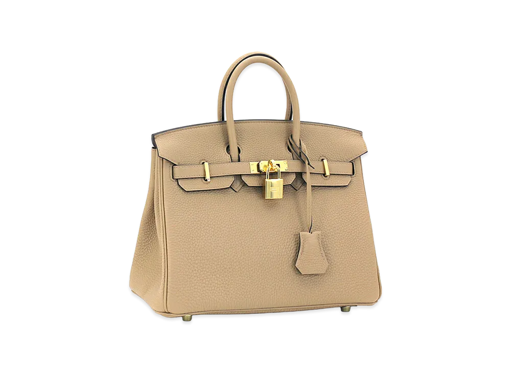Hermes Women's Birkin 25cm Togo Handbag "Chai"
