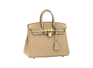 Hermes Women's Birkin 25cm Togo Handbag "Chai"