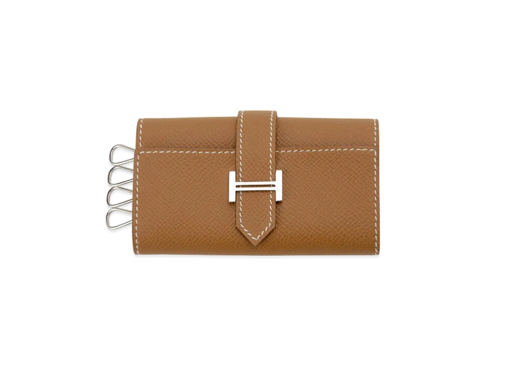 エルメス キーケース ベアン 4連 W刻印 "ゴールド" H047744 CK37