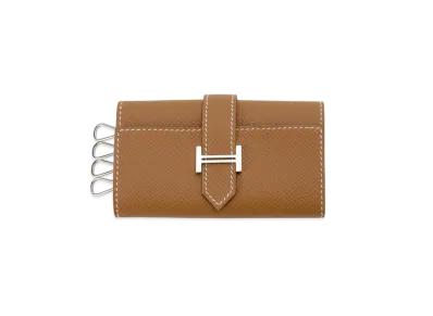 Hermes Bearn 4-Key Holder with W Stamp "Gold"