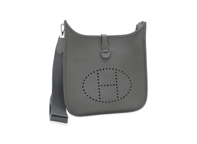 Hermes Women's Evelyne 3 PM 29 Taurillon Clemence Shoulder Bag "Ardoise"
