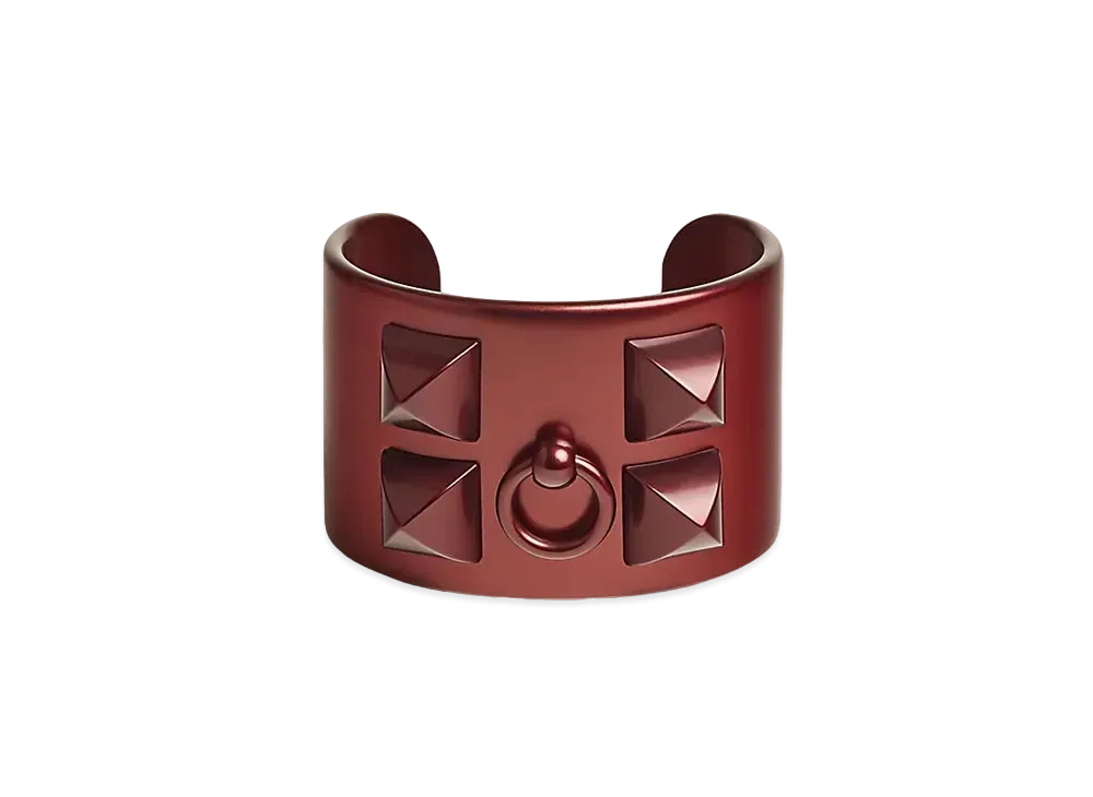 Hermes Collier de Chien Bracelet "Rouge Sellier/Lumiere"