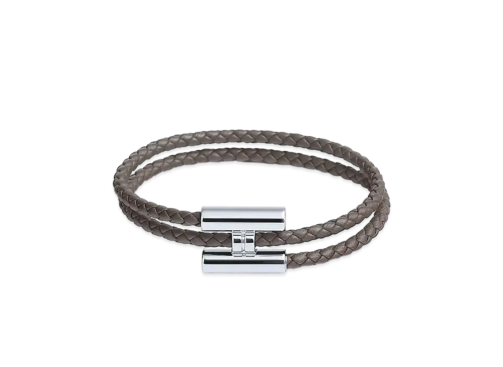 エルメス レザーブレスレット トゥルニ トレッセ 
