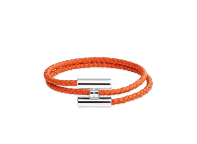 Hermes Tournis Tresse Bracelet "Orange"