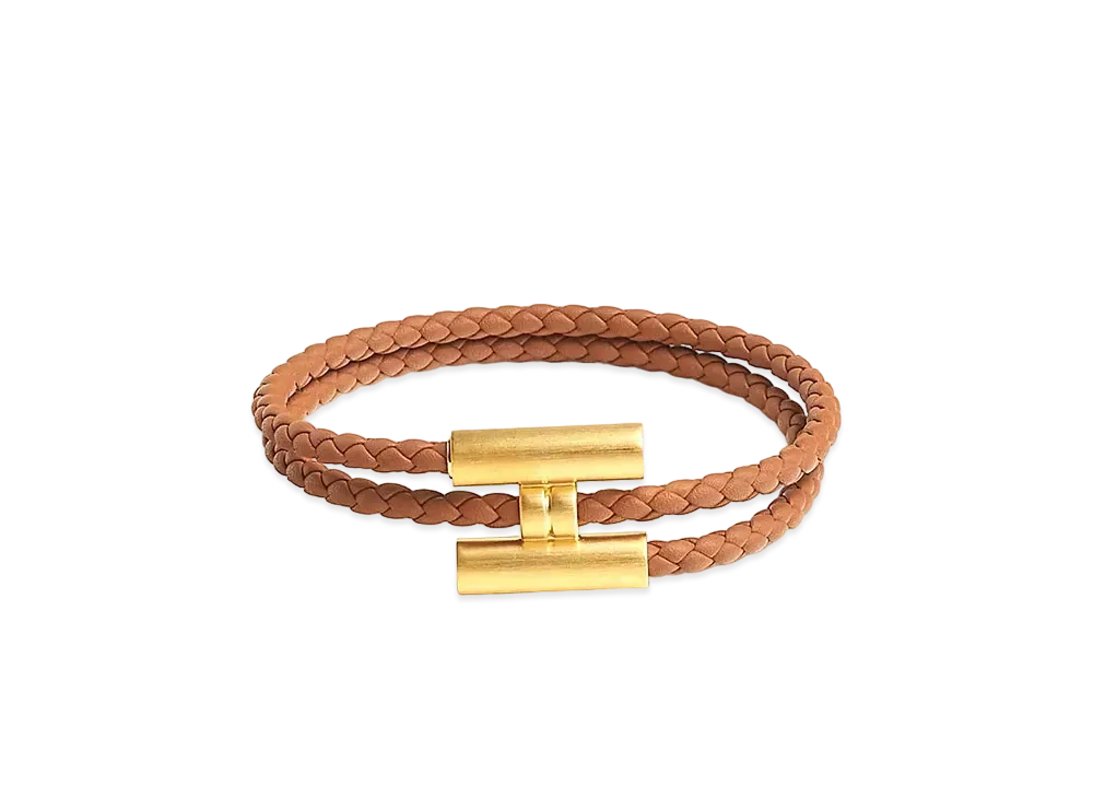 エルメス レザーブレスレット トゥルニ トレッセ 