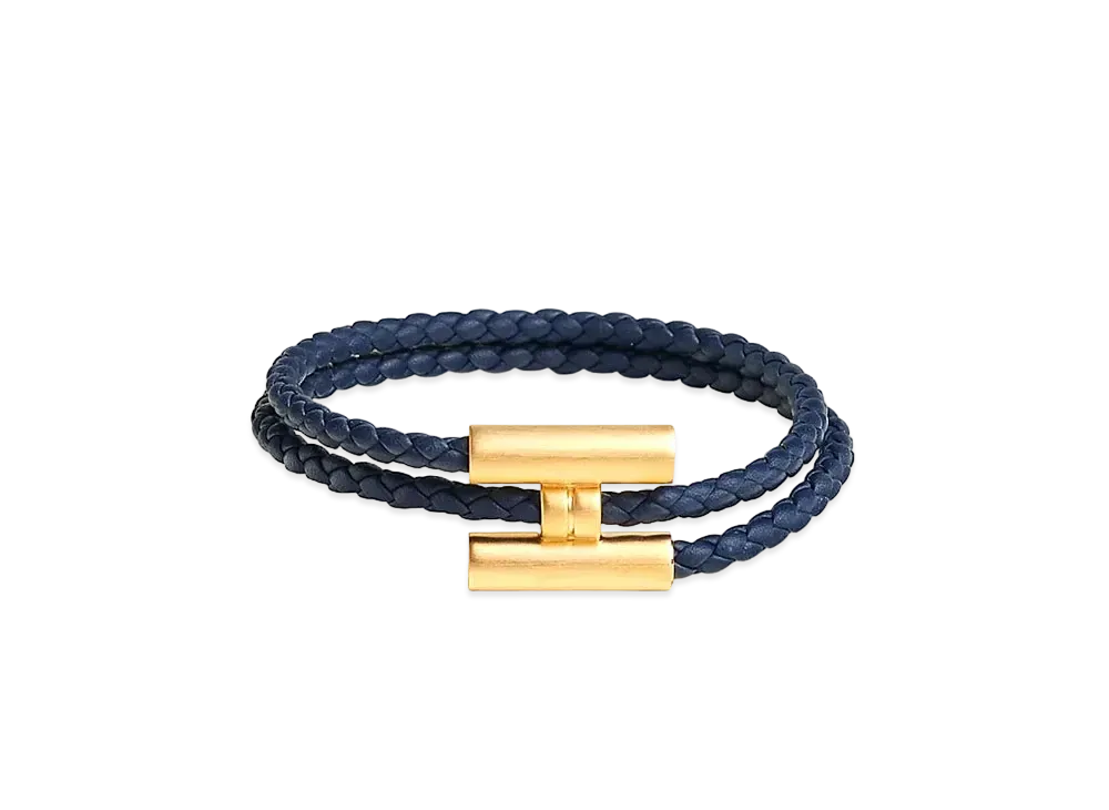 エルメス レザーブレスレット トゥルニ トレッセ 