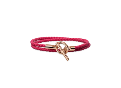 Hermes Glenan Bracelet Swift "Rose Gold/Rose Mexico"