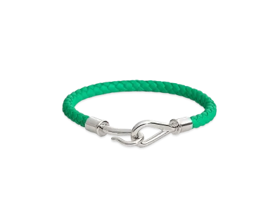 Hermes Jumbo H Bracelet "Mint/Palladium"