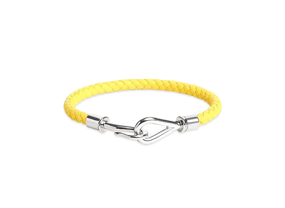 Hermes Jumbo H Bracelet "Jaune de Naples/Palladium"