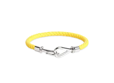 Hermes Jumbo H Bracelet "Jaune de Naples/Palladium"