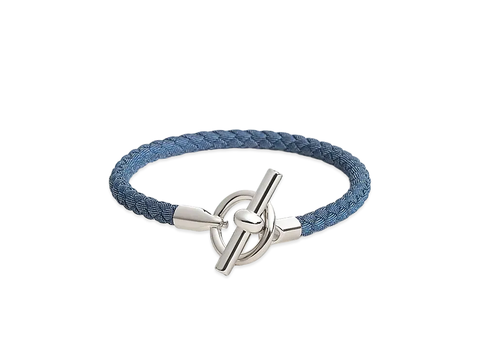 Hermes Glenan H Jean Bracelet "Jean Brut/Palladium"