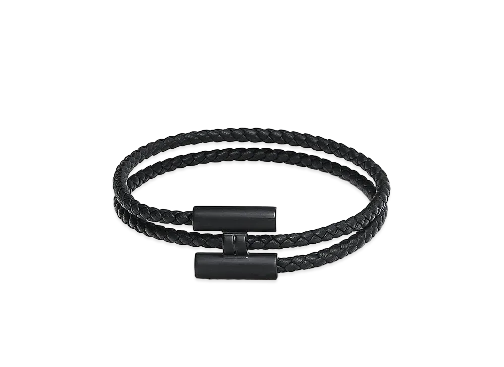 Hermes Tournis Tresse Bracelet "So Black"