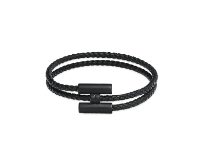 Hermes Tournis Tresse Bracelet "So Black"