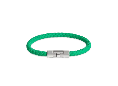 Hermes Puzzle H Bracelet "Mint/Palladium"