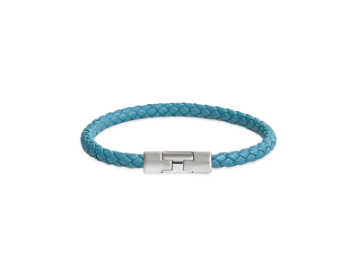 Hermes Puzzle H Bracelet "Bleu Jean/Palladium"