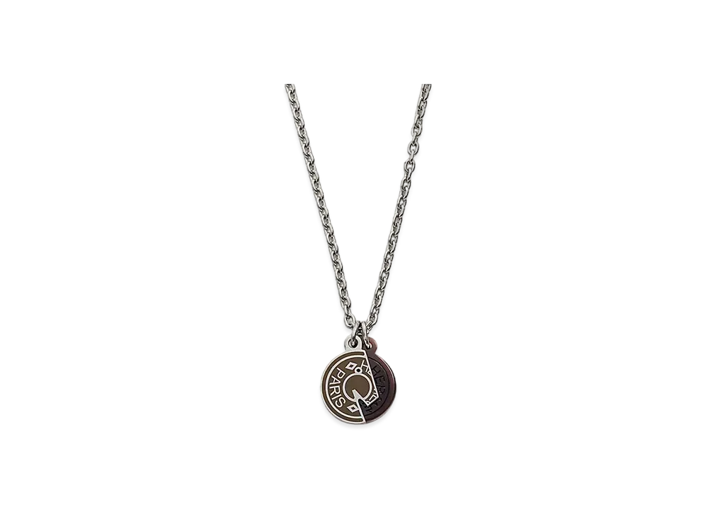 Hermes Carrousel Necklace "Gris Etain"