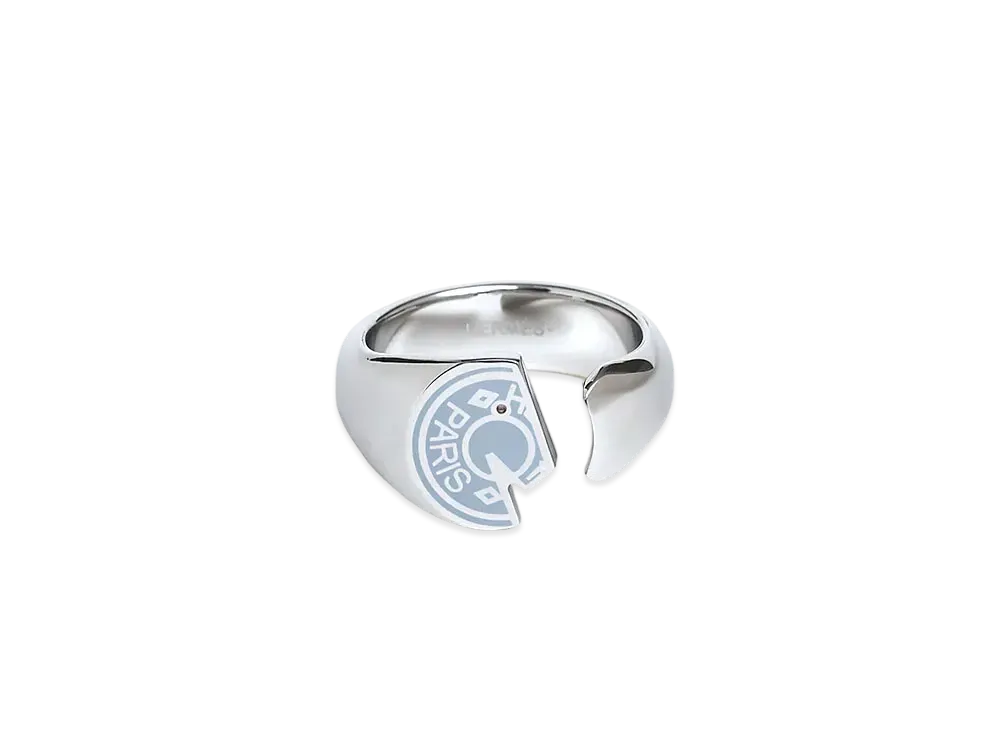 Hermes Carrousel Ring "Bleu Lin"