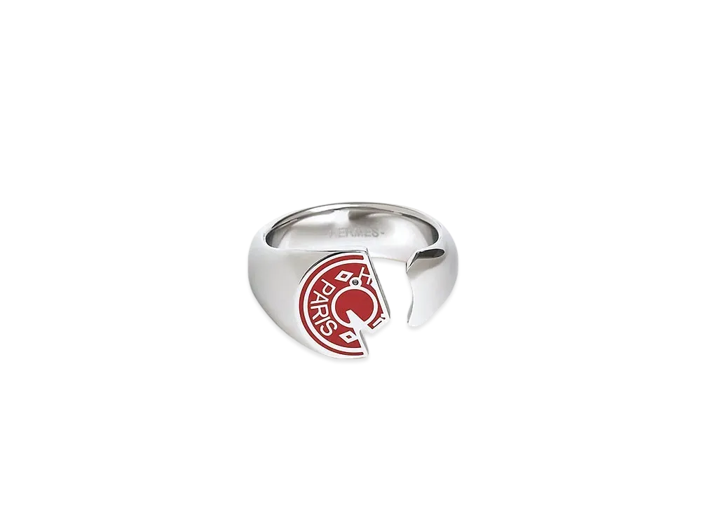 Hermes Carrousel Ring "Rouge H"