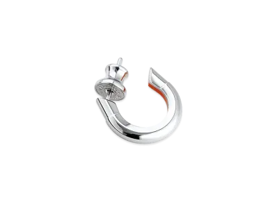 Hermes Sabot Single Earring "Orange Minium"
