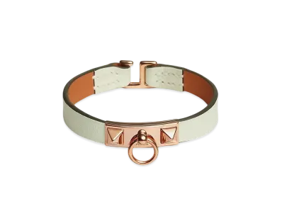 Hermes Rivale Mini Bracelet "Vert Fizz/Pink Gold"