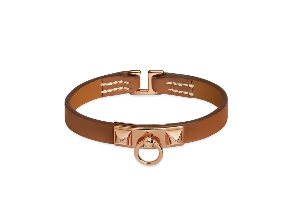 Hermes Rivale Mini Bracelet "Gold/Pink Gold"