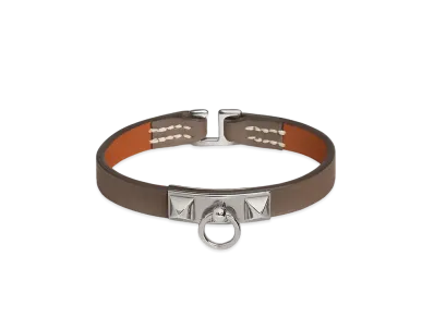 Hermes Rivale Mini Bracelet "Etoupe/Palladium"