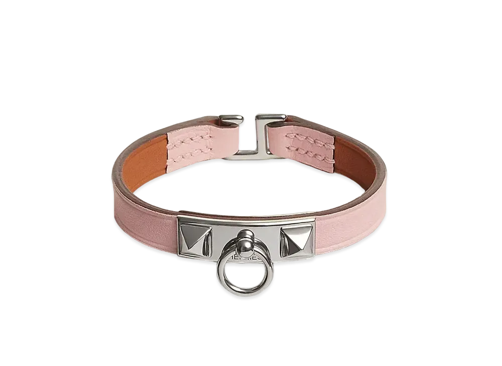 Hermes Rivale Mini Bracelet "Rose Sakura/Palladium"