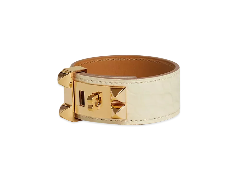 Hermes Collier de Chien 24 Bracelet "Nata/Gold"