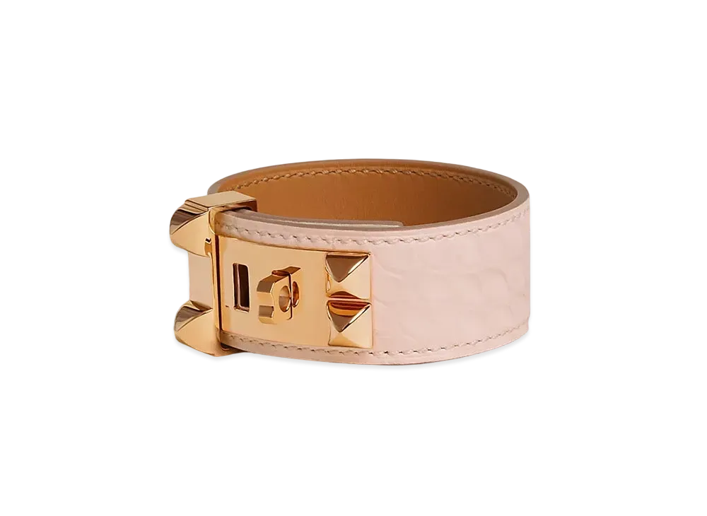 Hermes Collier de Chien 24 Bracelet "Rose Eglantine/Pink Gold"