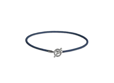 Hermes Glenan H Necklace "Navy"