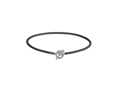 Hermes Glenan H Necklace "Noir"