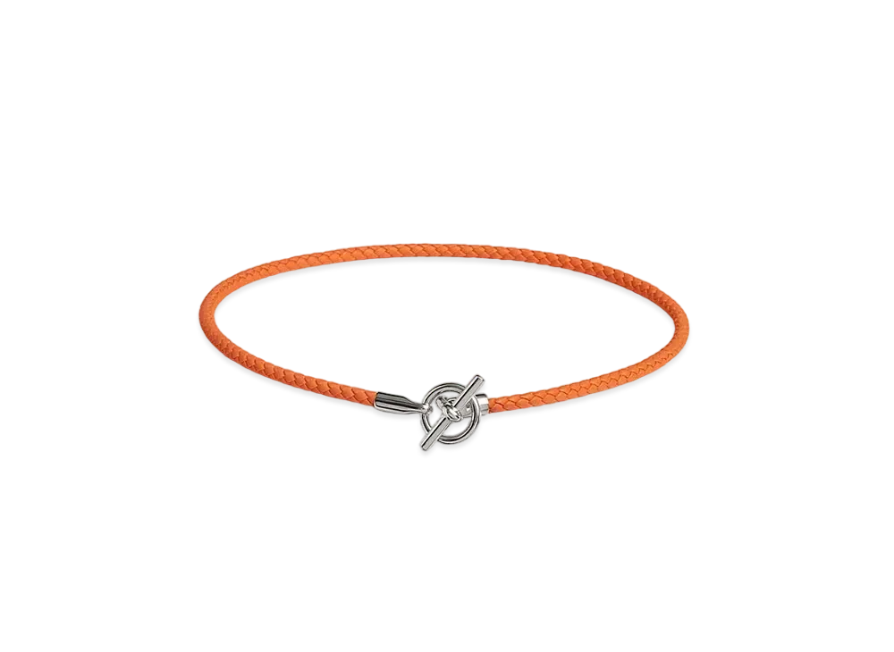Hermes Glenan H Necklace "Orange"