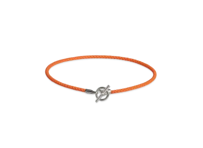 Hermes Glenan H Necklace "Orange"