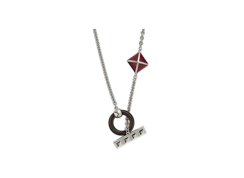 Hermes Medor XO Necklace "New Rouge H"
