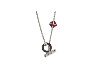 Hermes Medor XO Necklace "New Rouge H"