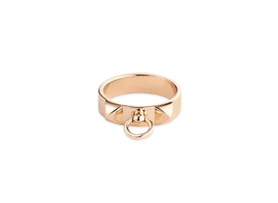 Hermes Small Collier de Chien Ring "Rose Gold"