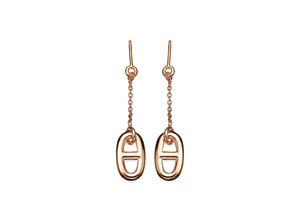 Hermes Farandole Earrings Small Model "Rose Gold"