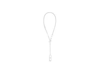 Hermes Ever Chaine D'ancre Long Necklace "Silver"