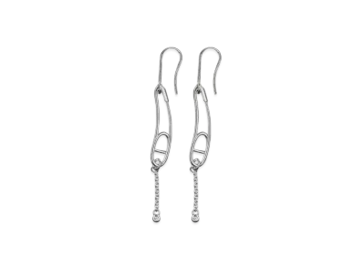 Hermes Chaine D'ancre Punk Earrings Small Model "Silver"