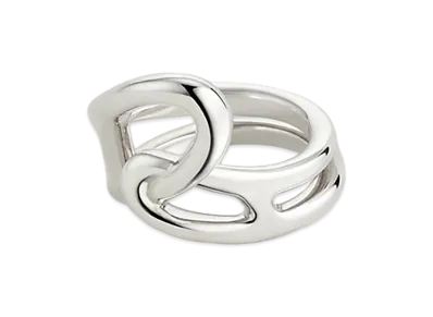 Hermes Chaine D'ancre Punk Ring "Silver"