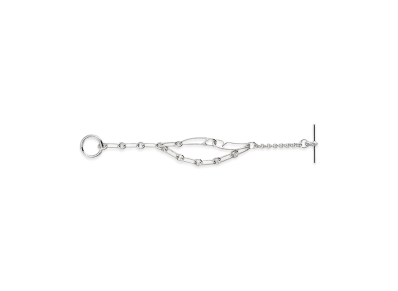 Hermes Chaine D'ancre Punk Bracelet PM "Silver"