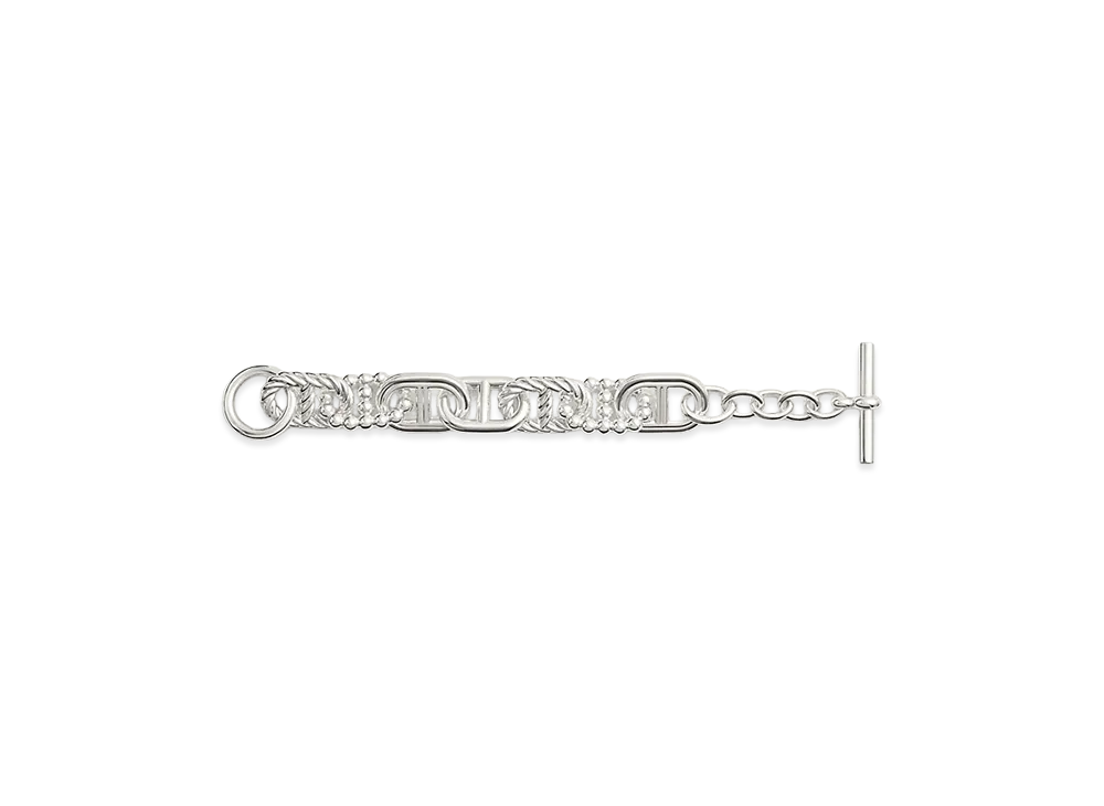 Hermes Chaine D'ancre Alea II Bracelet GM "Silver"